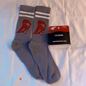 Pear Sox gray mid calf sport socks NWT